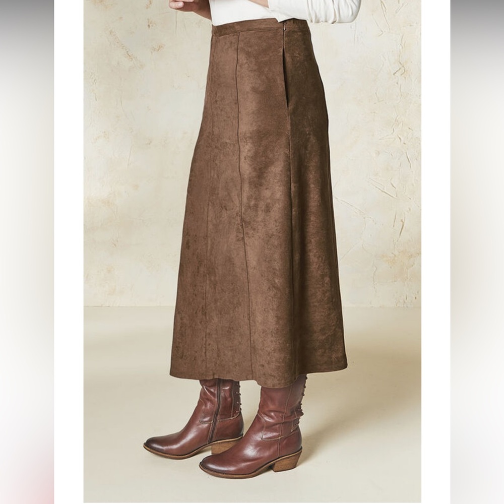 Women’s Coldwater Creek Congac straight full length skirt NEW size 12